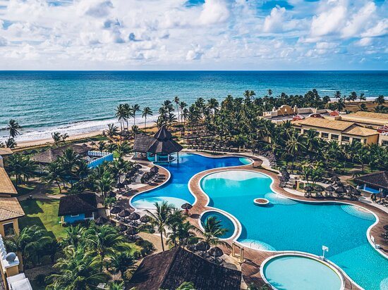 Resort à beira-mar para representar hospedagens