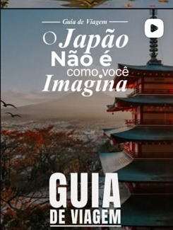Guia de viagem do Japão publicado no Instagram