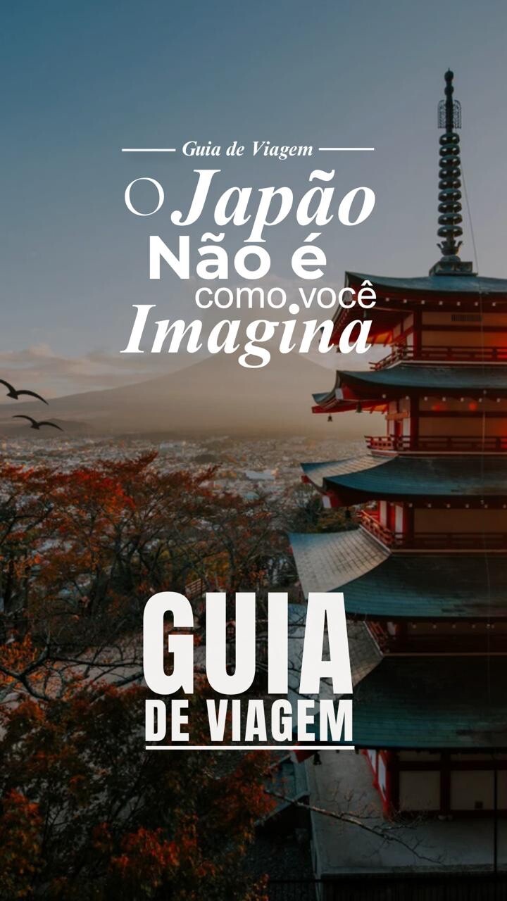 Guia de viagem do Japão publicado no Instagram